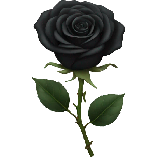 Black rose emoji