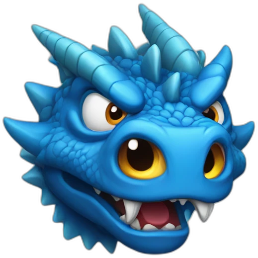 Angry Blue Dragon emoji