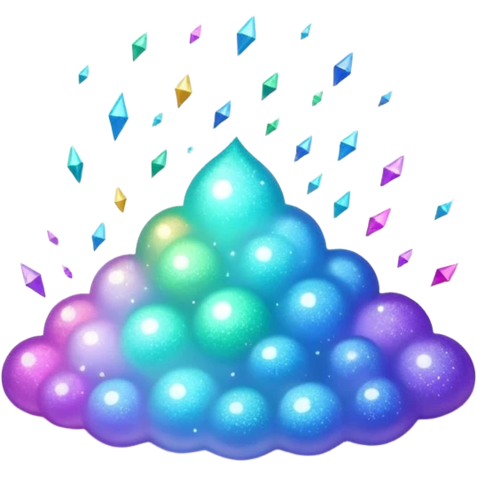 tiny sparkling glitter dust scattered in the air, shining brightly, floating and spreading. Glossy, smooth, soft shadows, white background.



 emoji