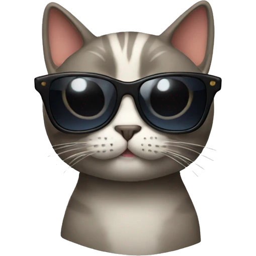 Cat with sunglasses emoji