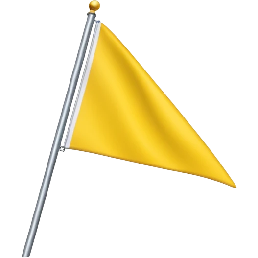Triangular flag of yellow colour🚩and yadav written on it  emoji