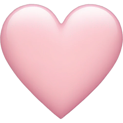 Light pink heart emoji