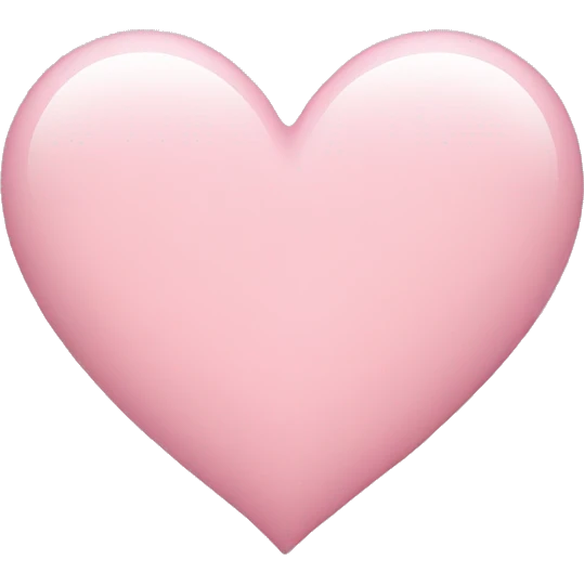 light pink heart  emoji