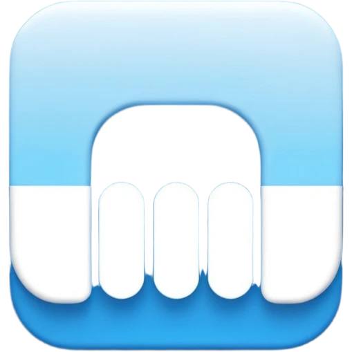 Create a modern, clean vector illustration of the Deezer app icon, designed in a smooth flat + soft 3D illustration style.
 emoji