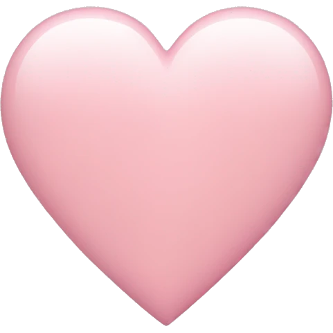 Light pink heart emoji