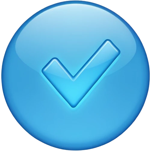 Blue checkmark emoji for verification  emoji