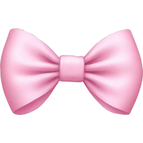 baby pink bow emoji