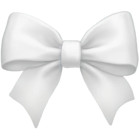 White bow  emoji