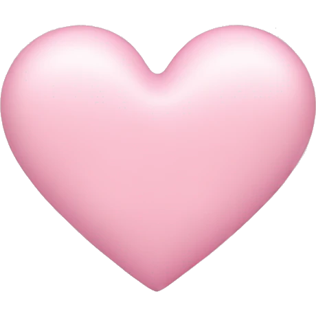Pastel pink heart emoji