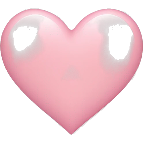 Light pink heart emoji