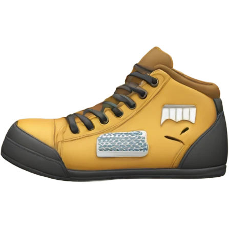 a sneaker footprint emoji