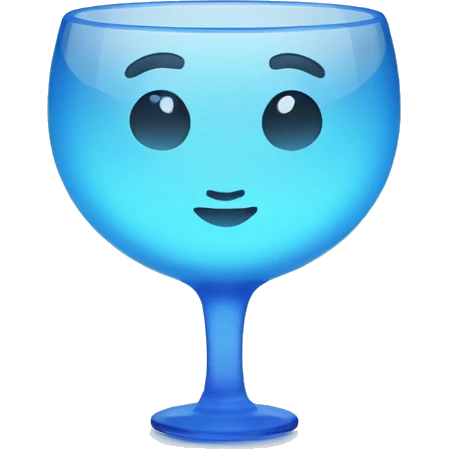 3d glass icon No Ads in blue color emoji
