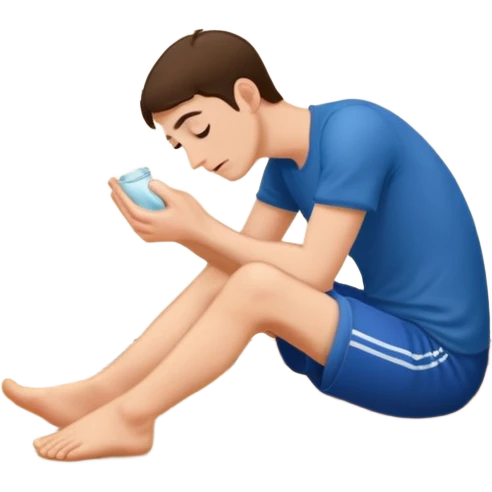 Man Sniffing feet emoji