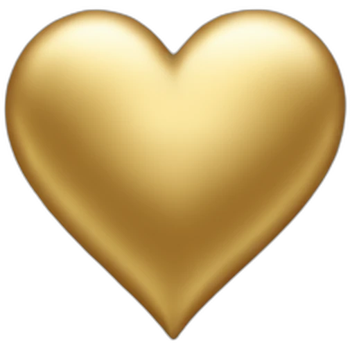 Gold heart emoji