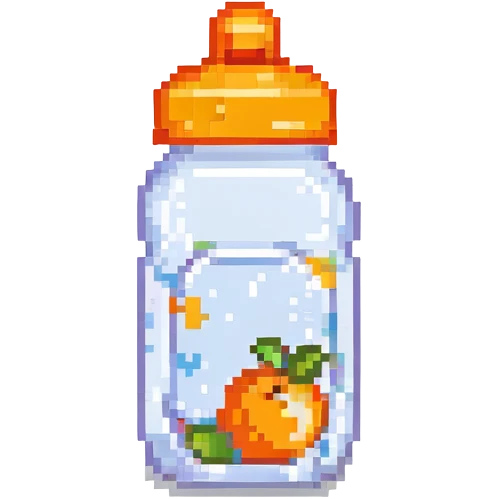 baby bottle with orange lid emoji