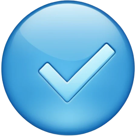 Create a blue checkmark like in tiktok emoji