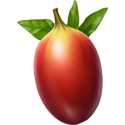 Red Elongated Passion Fruit emoji