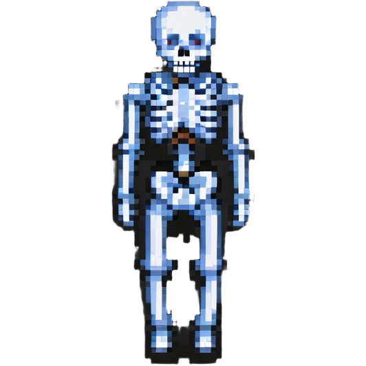 Sans from Undertale, skeleton character emoji