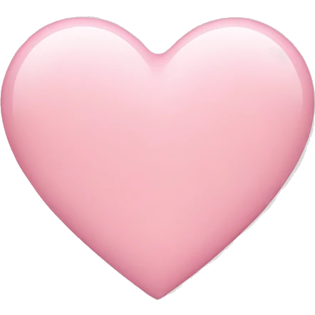 Light pink heart emoji