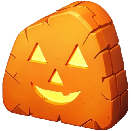 Hellstone in the style of Twemoji emoji
