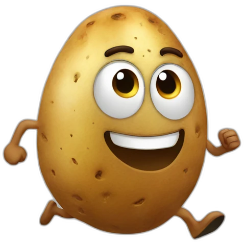 running potatoe emoji