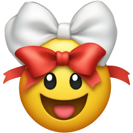 🥰 with a red bow emoji