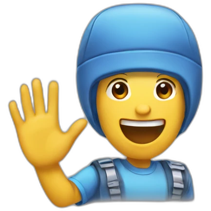 waving hi emoji