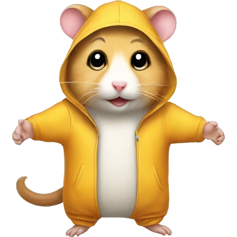Human hamster costume emoji