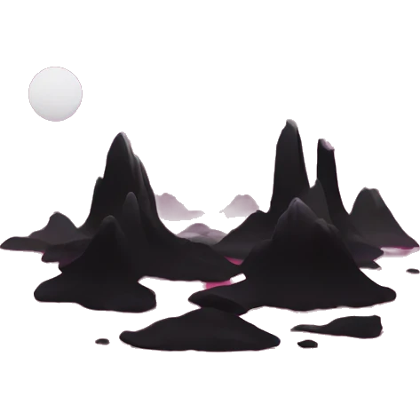serene black and white landscape emoji