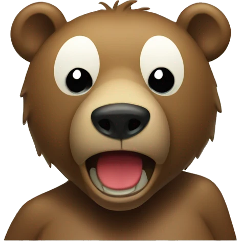 bear holding Refused stamp emoji