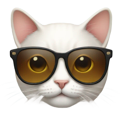 Cat with sunglasses emoji