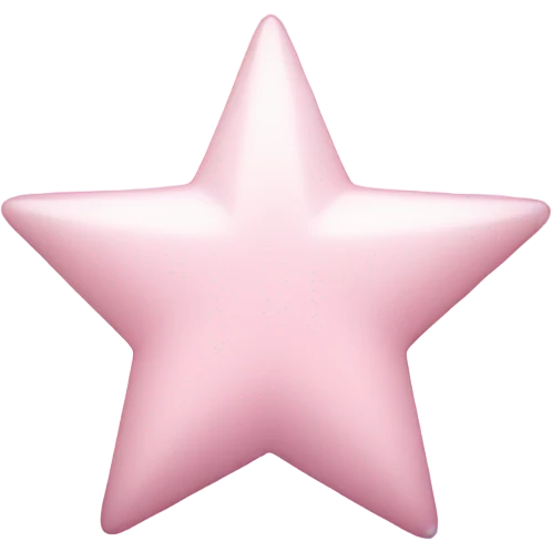 pale pink star sparkle emoji