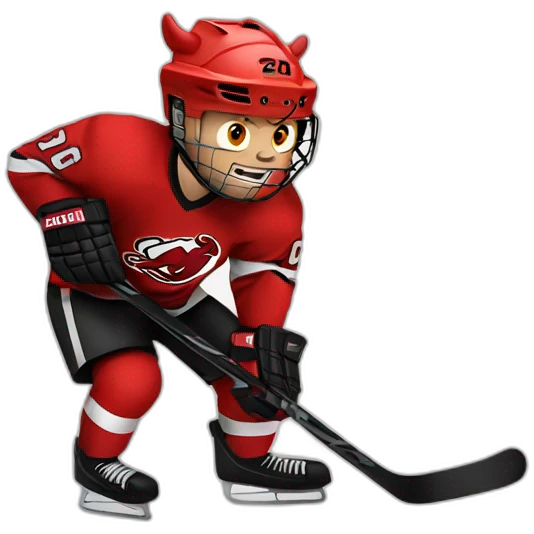 hockey devil emoji