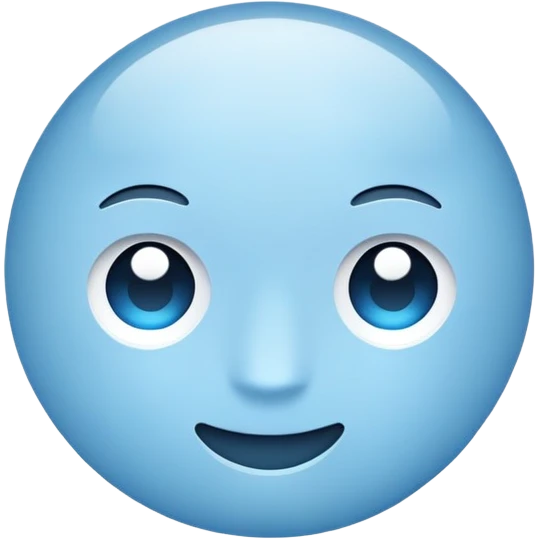 Light blue emoji