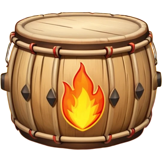SHAMAN DRUM FIRE emoji
