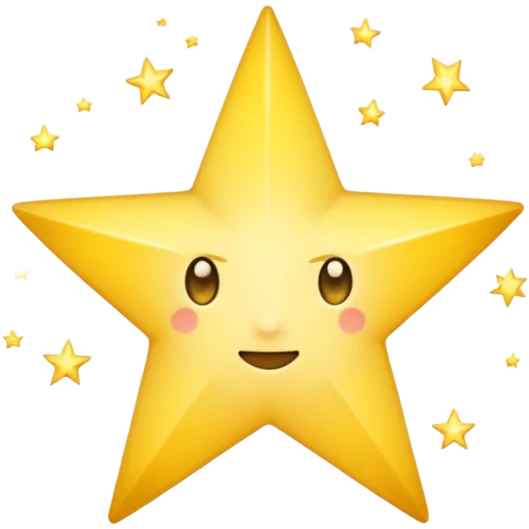 Star twinkle no eyes  emoji