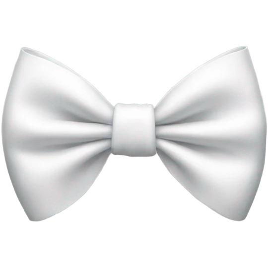 White bow emoji