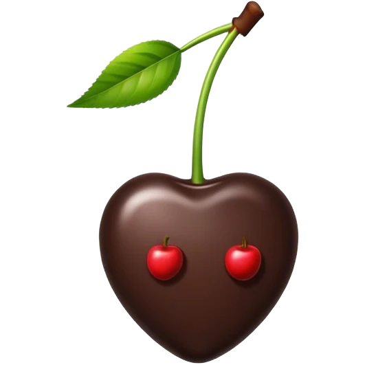 cherry in chocolate emoji