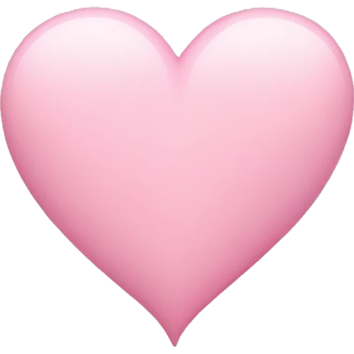 Pink pastel heart  emoji