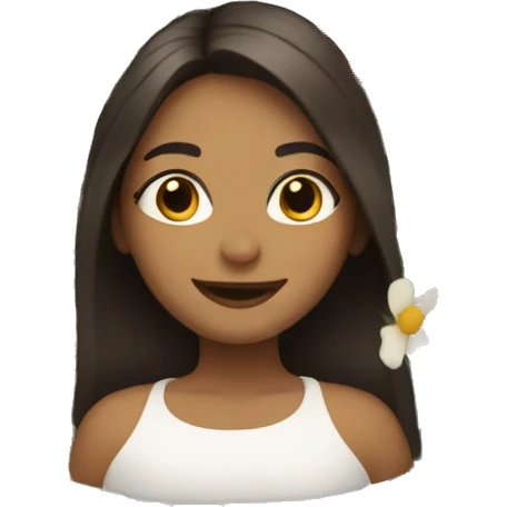With flowers  emoji