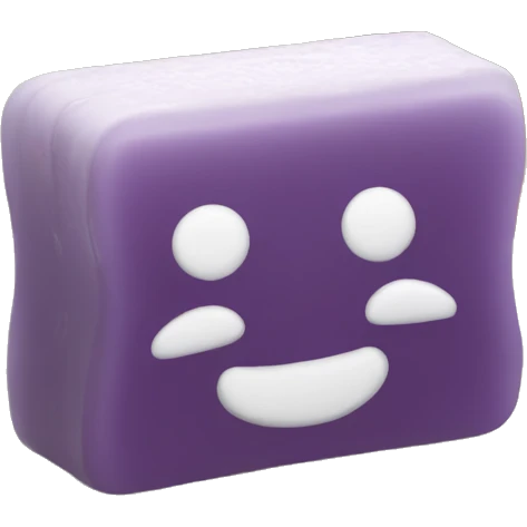 Christmas bar of soap in tray emoji
