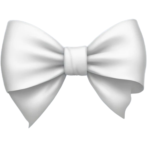 white bow emoji