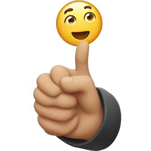 gesture a little emoji