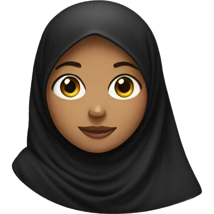 Girl with a black hijab emoji