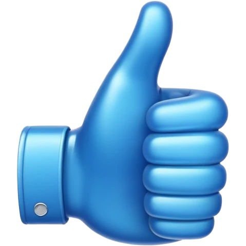 blue thumbs up emoji emoji