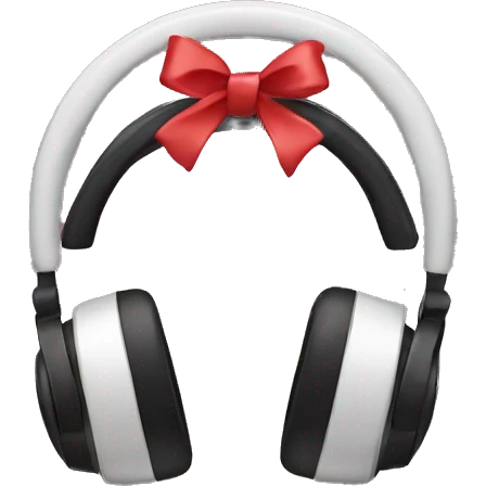 headphones with bows  emoji