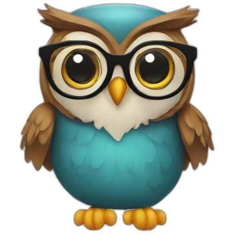 geek owl emoji