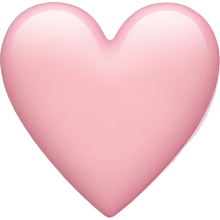 pastel pink heart emoji