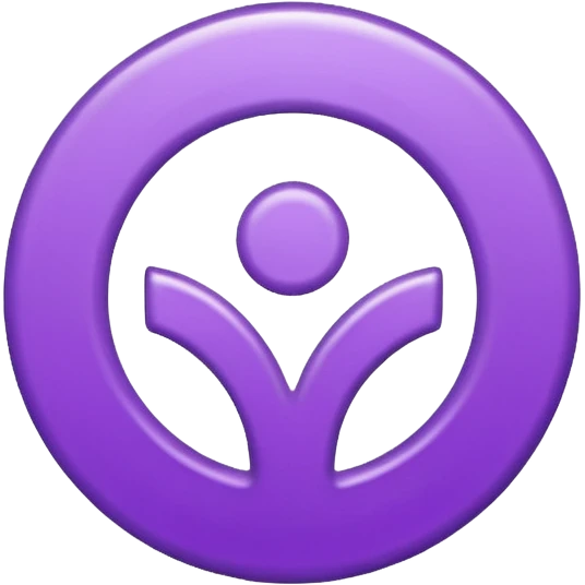 -18 symbol branco e roxo emoji