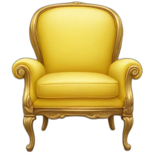 Yellow chair emoji